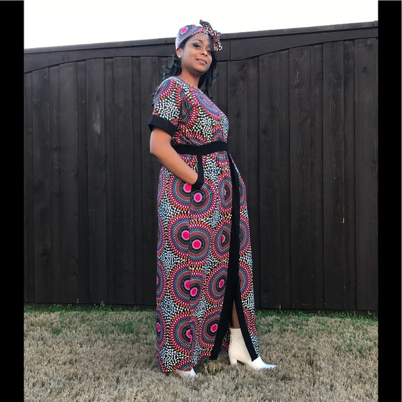 CIRCLE OF LIFE MAXI DRESS www.nikishaw.com - Picture 2 of 3